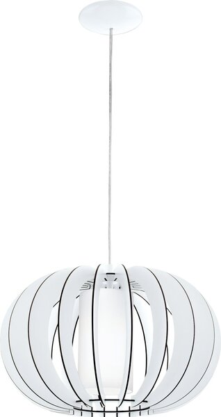 Eglo 95606 Stellato 2 lampada a sospensione E27 legno bianco