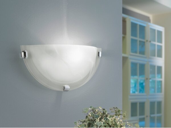 Eglo 7188 - Lampada da parete SALOME 1xE27/60W/230V in vetro alabastrino
