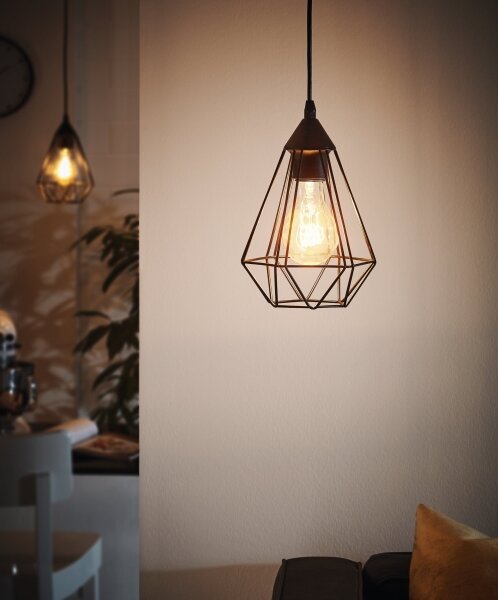 Eglo 94187 - Lampadario a sospensione con cavo TARBES 1xE27/60W/230V