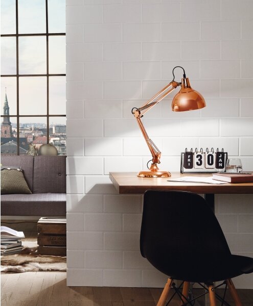 Eglo 94704 - Lampada da tavolo BORGILLIO 1xE27/40W/230V