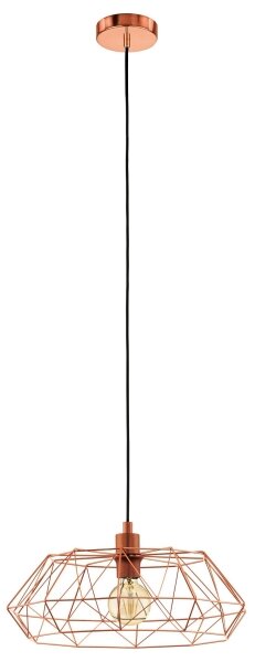 Eglo 49488 - Lampadario CARLTON 2 1xE27/60W/230V