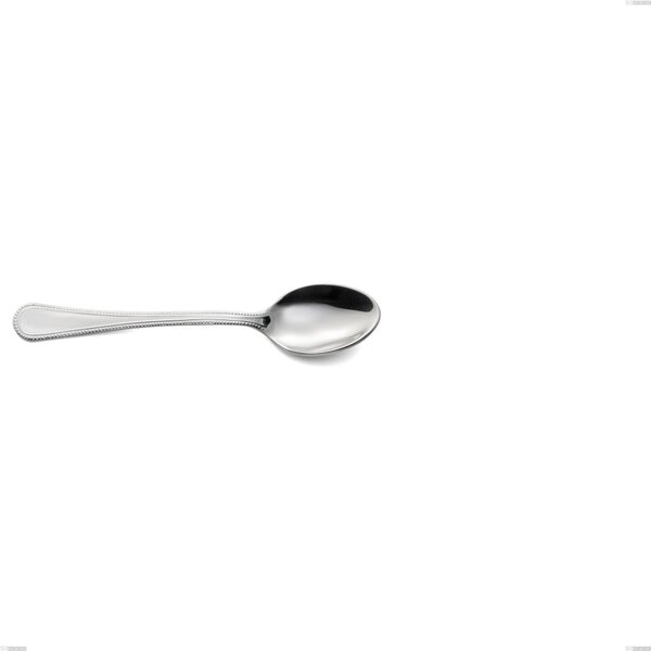 Cucchiaino caff� perles, Acciaio inox Aisi 304 lucido, spessore 2.5 mm, design Classico, lunghezza 142 mm