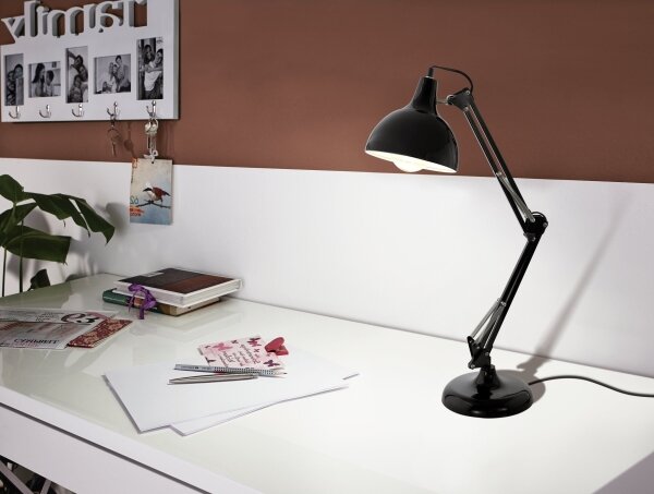 Eglo 94697 - Lampada da tavolo BORGILLIO 1xE27/40W/230V