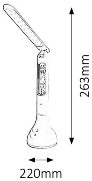 Rabalux 1515 - Lampada LED da tavolo JUSTIN LED/4W/USB