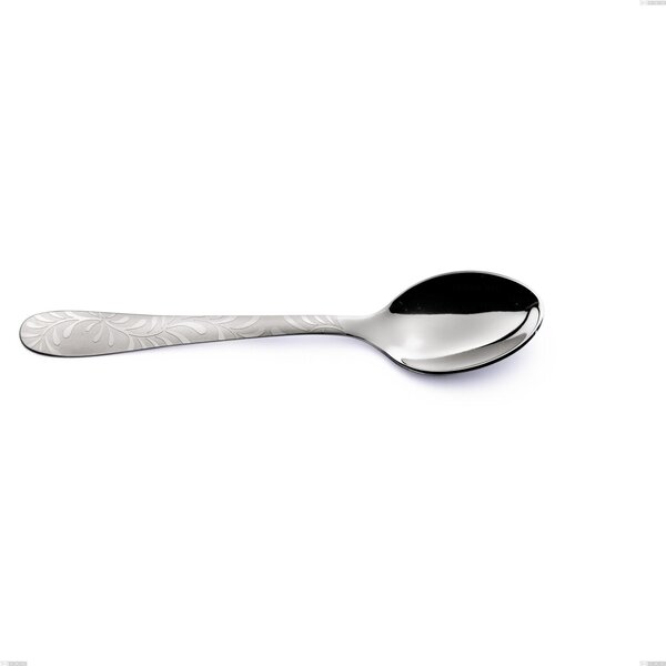 Cucchiaino caff� Segno Mediterraneo, Acciaio 18/10 (aisi 304) incisione laser, spessore 1.8 mm, lunghezza 137 mm