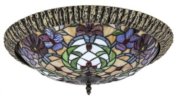 Rabalux 8087 - Plafoniera Tiffany in vetro colorato MIRELLA 2xE27/60W/230V