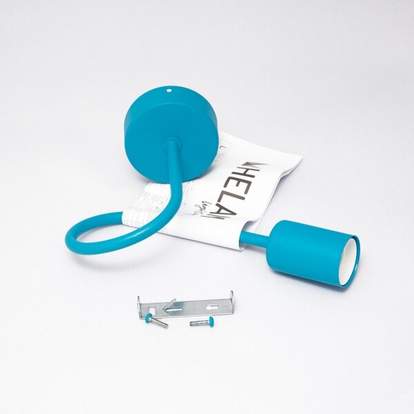 Lampada da parete LED OXFORD 1xE27/15W/230V blu