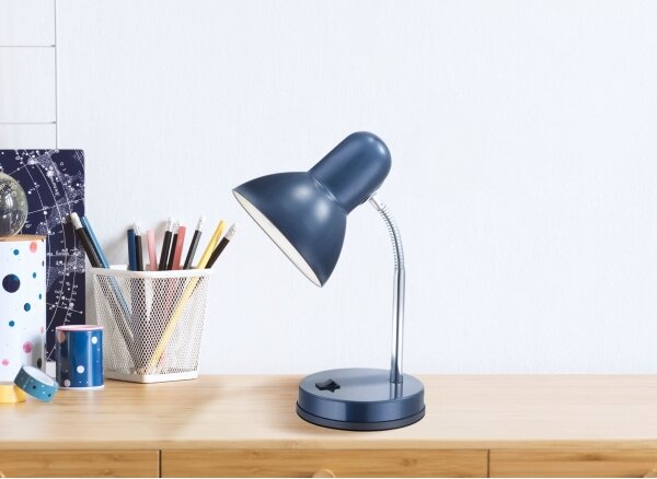 Globo 2486 - Lampada da tavolo BASIC 1xE27/40W/230V blu
