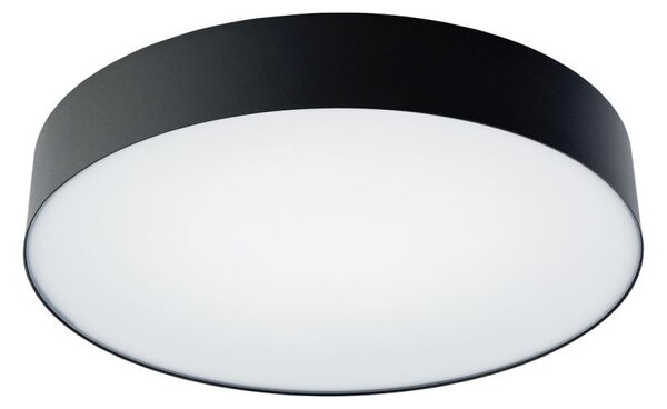 Lampada da soffitto in metallo con sensore di movimento E14 rotondo Ø 40,5 cm nero Plafoniera moderna a 3 luci