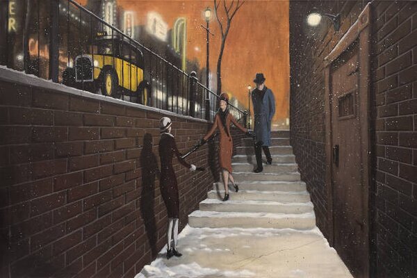 Illustrazione The Speakeasy, Dave Rheaume Artist