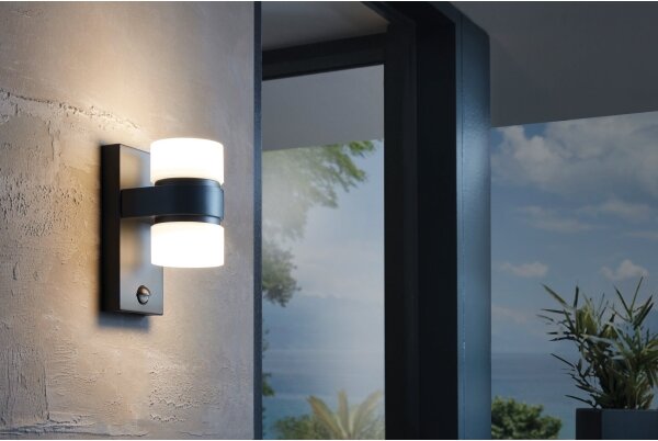 Eglo 96276 - Applique a LED da esterno con sensore ATOLLARI 2xLED/6W