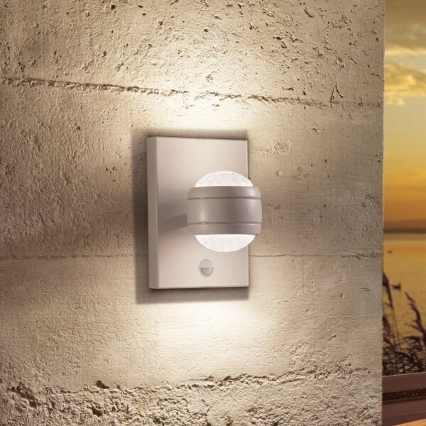 Eglo 96019 - Applique da esterno con sensore SESIMBA 1, 2x LED/3,7W, IP44