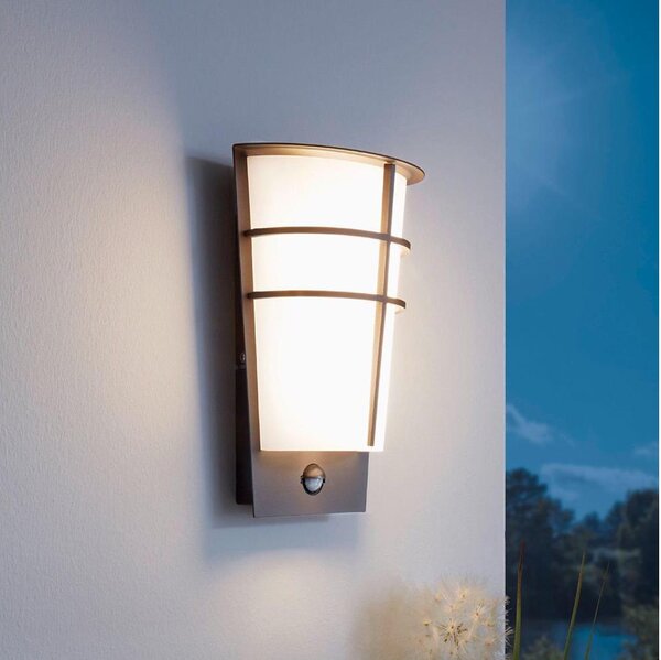 Eglo 96017-LED Applique da esterno con sensore BREGANZO 1 2xLED/2,5W IP44