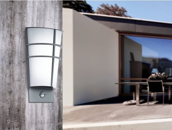 Eglo 96017-LED Applique da esterno con sensore BREGANZO 1 2xLED/2,5W IP44