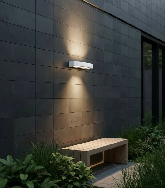 Ideal Lux - Applique da esterno ANDROMEDA 2xE27/60W/230V IP55 bianco