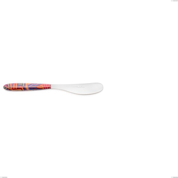 Spalmaburro piccolo vero linear, acciaio 18.0 nickel free, manicatura pbt sublimato acciaio lucido, lunghezza 152 mm