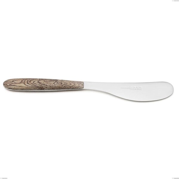 Spalmaburro piccolo vero larice, acciaio 18.0 nickel free, dimensione 152 mm manicatura pbt sublimato acciaio lucido, lunghezza 160 mm
