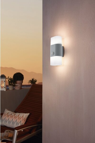 Eglo 97313 - Applique a LED da esterno con sensore FAVRIA 1 2xLED/5,5W/230V IP44