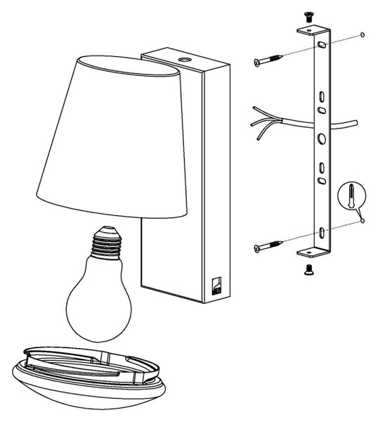 Eglo 97482 - Lampada da esterno dimmerabile a LED CALDIERO-C 1xE27/9W/230V IP44