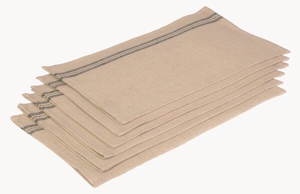 Set di 6 tovagliette americane in lino Landhaus