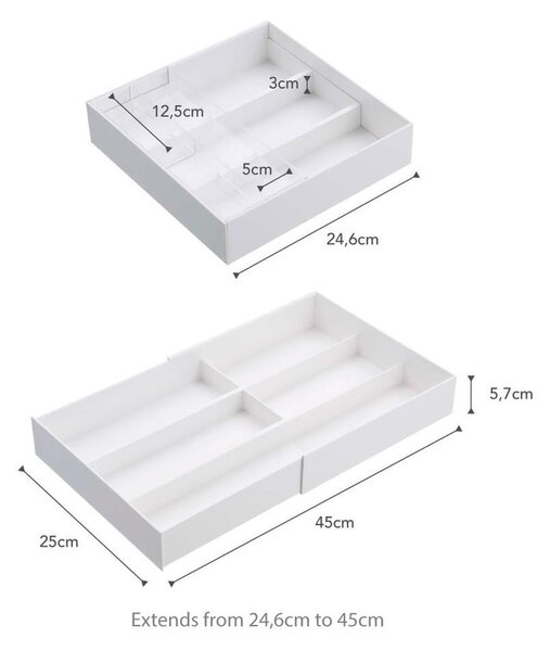 Organizzatore per cassetti in plastica Tower - YAMAZAKI