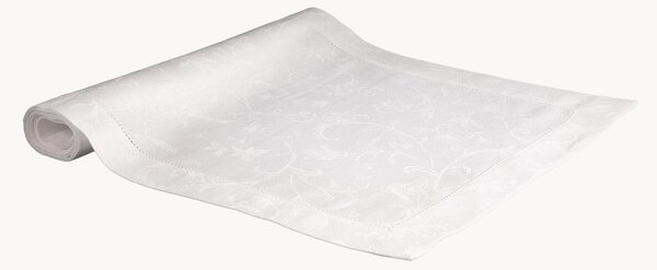 Tovagliolo in lino con orlo a giorno jacquard Minija