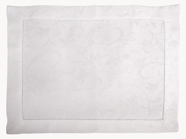 Set di 6 tovagliette americane in lino con bordino jacquard Minija