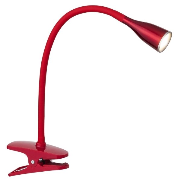 Rabalux 4198 - Lampada da tavolo a LED con clip JEFF LED/4,5W/230V rossa