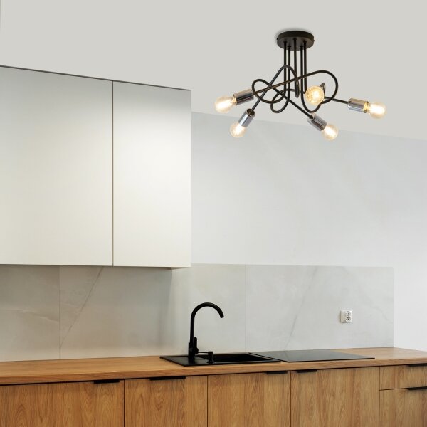 Lampadario fisso OXFORD 5xE27/15W/230V