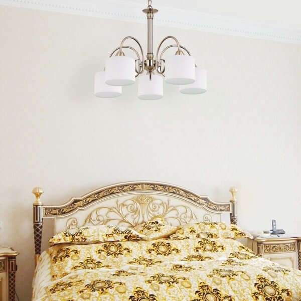 Rabalux 7276 - Lampadario EDITH 5xE27/60W/230V bronzo
