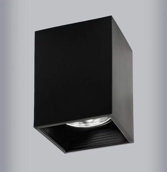 Faretto JUPITER 1xE27/20W/230V 11,7x11,7 cm nero