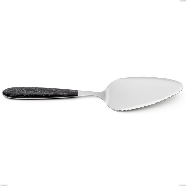 Pala torta vero wenge, acciaio 18.0 nickel free, manicatura pbt sublimato acciaio lucido, lunghezza 257 mm