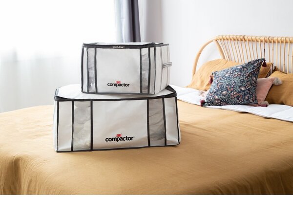 Organizer per vestiti sottovuoto/rinforzato in tessuto 42x25x25 cm Life – Compactor