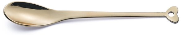 Cucchiaini Cappuccino e macedonia CADEAU in acciaio 18.10 AISI430 126 mm set 6 pezzi ROSE' lucido in confezione Vetrina EME