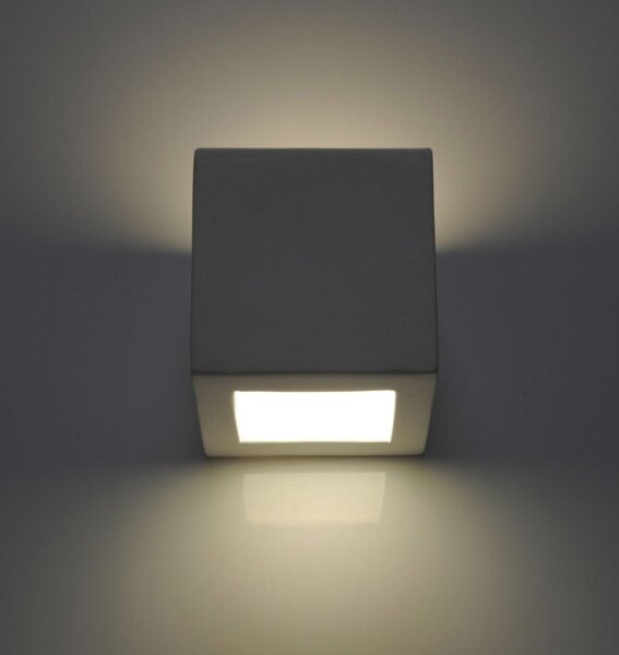 Sollux SL.0005 - Applique LEO 1xE27/60W/230V bianco