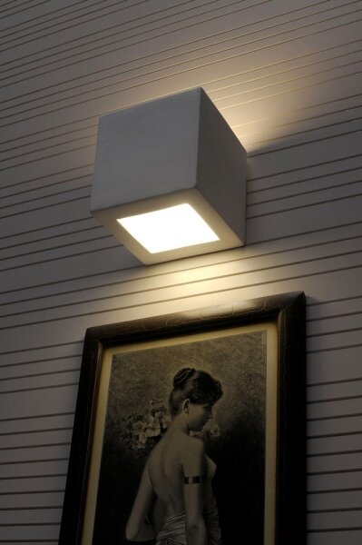Sollux SL.0005 - Applique LEO 1xE27/60W/230V bianco