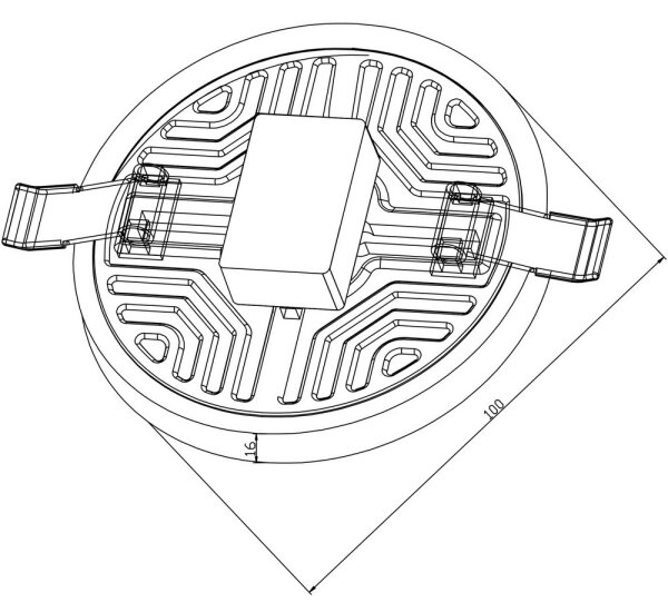 Top Lampada POLAR K 10 - LED Lampada da soffitto ad incasso LED/10W/230V