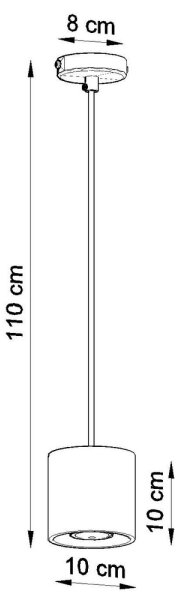 Lampadario a sospensione con filo ORBIS 1 1xGU10/40W/230V nero
