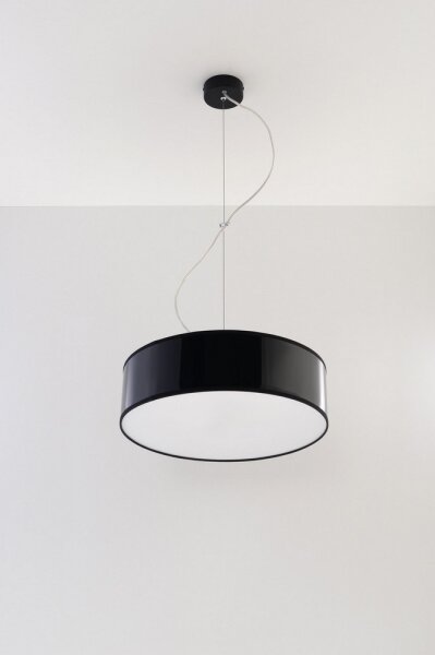 Lampadario a sospensione con filo ARENA 35 2xE27/60W/230V nero
