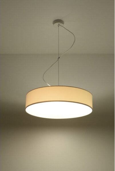 Lampadario a sospensione con filo ARENA 45 3xE27/60W/230V bianco