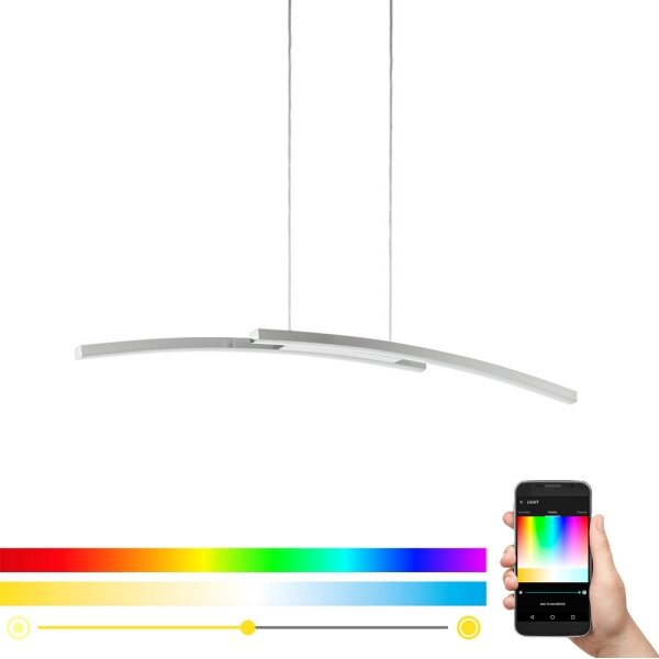 Eglo 97911 - Lampadario a sospensione dimmerabile LED RGB FRAIOLI-C LED/34W/230V