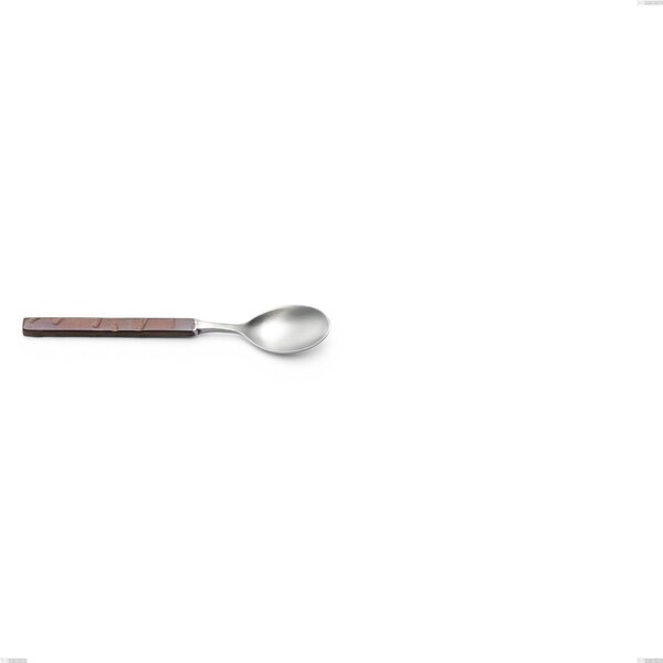 Cucchiaino moka Zeus Fire, acciaio forgiato 18/10 (AISI 304), Lunghezza 110 mm manicatura martellata brunita