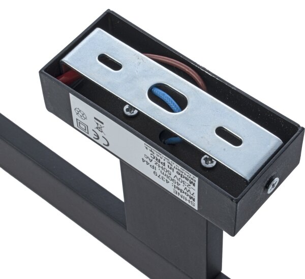 Applique da bagno SHINE LED/7W/230V 30 cm IP44 nero