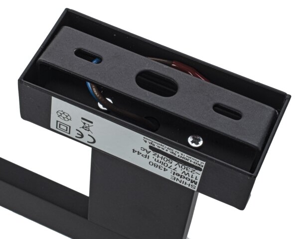LED Applique da bagno SHINE LED/11W/230V 42 cm IP44 nero