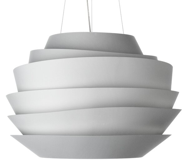 Lampada a sospensione Foscarini, Le Soleil, dimmerabile, Bianco, Soggiorno, Plastica, Design