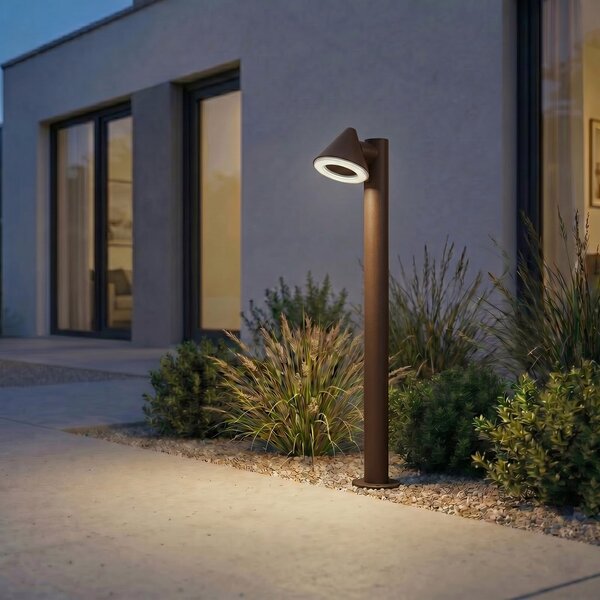 Lampade da esterno Lindby, Soran, Marrone / Ruggine, Metallo, Moderno