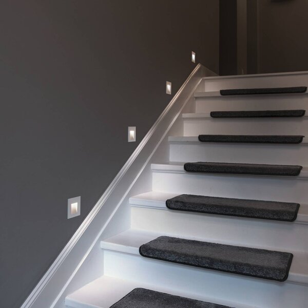 SLV Applique da parete a LED Mobala, Bianco / Opale, Corridoio, Alluminio, Moderno, Applique a LED