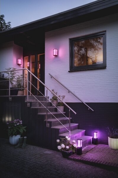 Philips 17430/30/P7 - Lampada esterna LED RGBW Hue IMPRESS 2x8W IP44