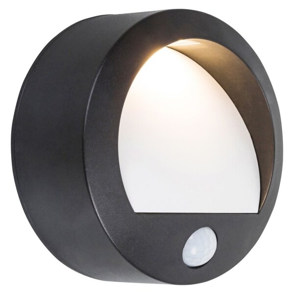 Rabalux 7969 - Applique a LED da esterno con sensore AMARILLO LED/1,5W/3xAA IP44 nera