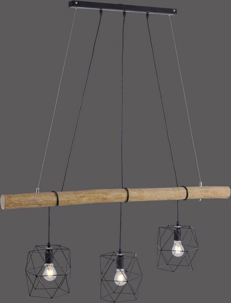 Leuchten Direkt 15503-18 - Lampadario a sospensione con filo EDGAR 3xE27/60W/230V